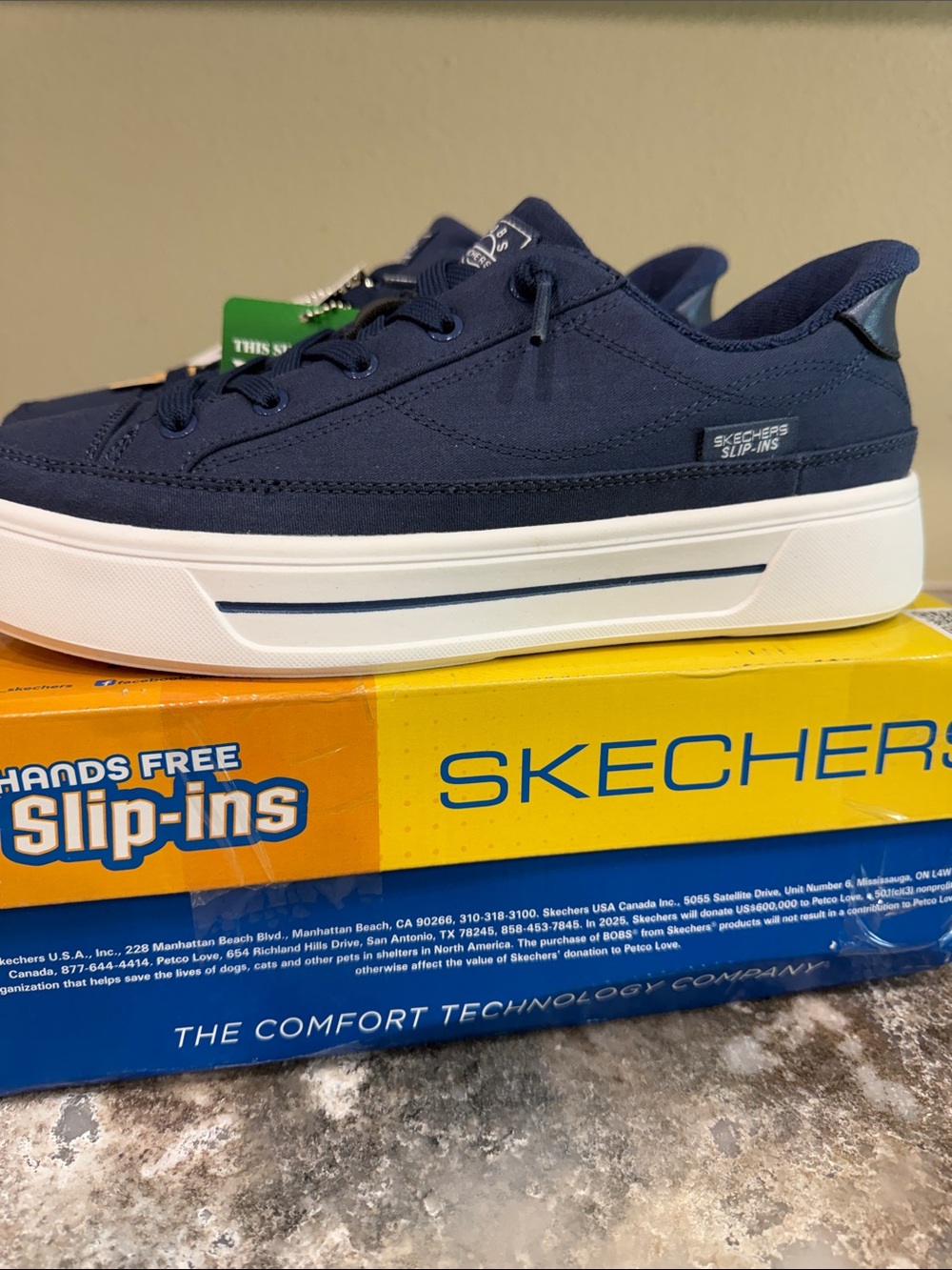 Skechers Navy Blue Women's Sneakers - Picture 3 of 4